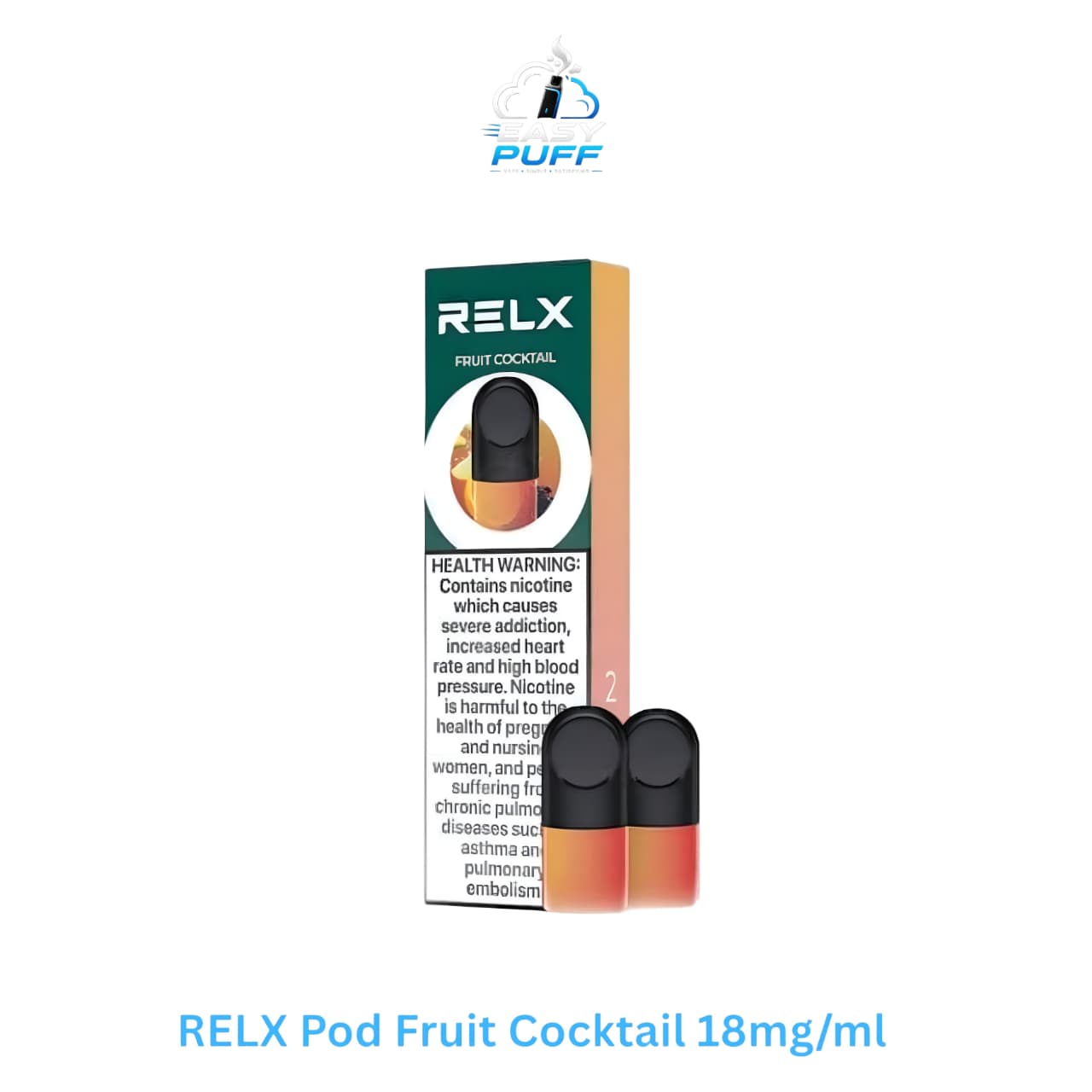 RELX Pod Fruit Cocktail 18mg/ml in Dubai UAE RELX Pod Fruit Cocktail 18mg/ml in Dubai UAE