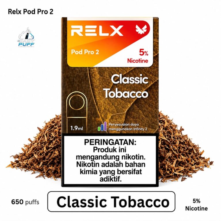 RELX Pod Pro 2 Classic Tobacco 5% in Dubai Abu Dhabi UAE